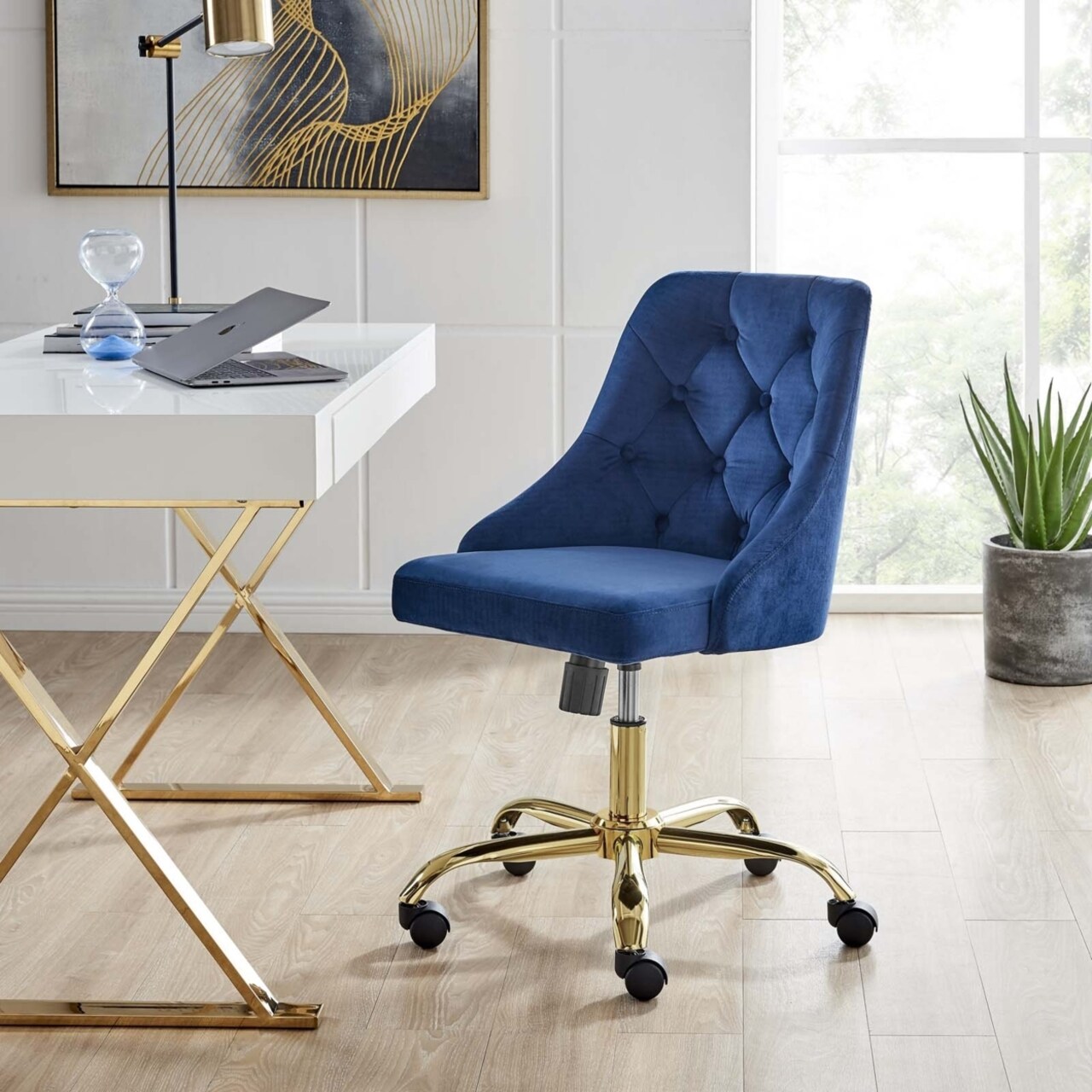 Modway Distinct Tufted Swivel Performance Velvet Office Chair-EEI-4368